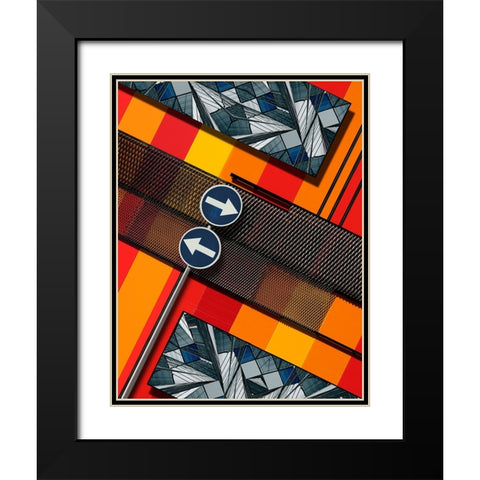 Untitled Black Modern Wood Framed Art Print with Double Matting by Buczkowski, Tomasz