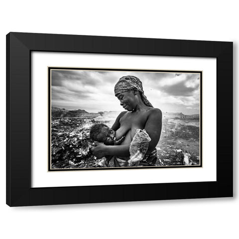 The Chalice Of Life Black Modern Wood Framed Art Print with Double Matting by Coelho, Joao