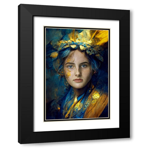 Bluemagic Black Modern Wood Framed Art Print with Double Matting by Egger, Marcel