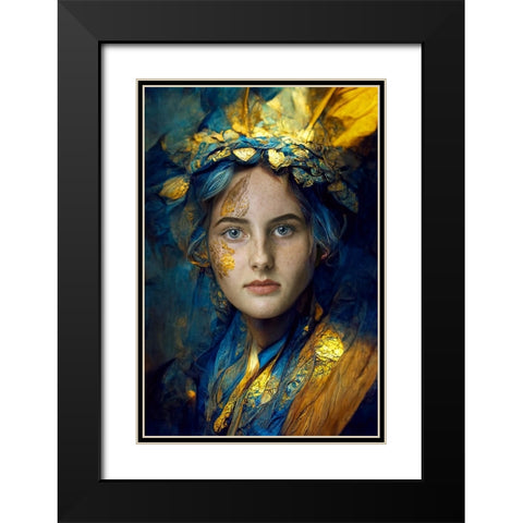 Bluemagic Black Modern Wood Framed Art Print with Double Matting by Egger, Marcel
