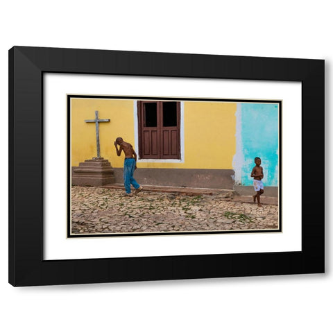 Life Goes On Black Modern Wood Framed Art Print with Double Matting by Khataw, Ali