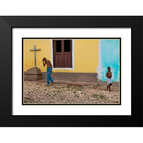 Life Goes On Black Modern Wood Framed Art Print with Double Matting by Khataw, Ali