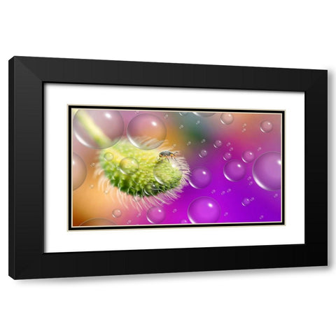 Explorer Of The UnIVerse... Black Modern Wood Framed Art Print with Double Matting by Dufour, Thierry