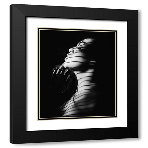 Ritratto Di Manuela Black Modern Wood Framed Art Print with Double Matting by Fidanza, Toni
