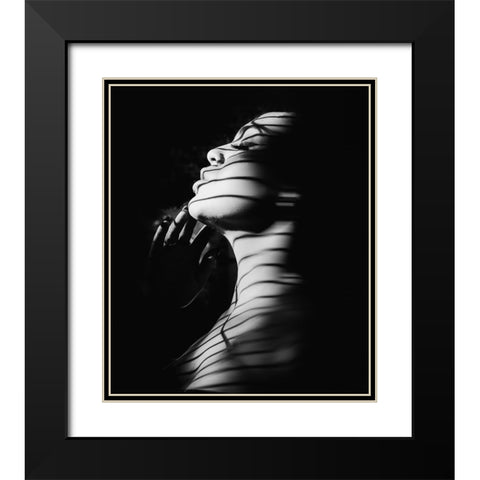 Ritratto Di Manuela Black Modern Wood Framed Art Print with Double Matting by Fidanza, Toni