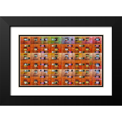 Embedded Windows Black Modern Wood Framed Art Print with Double Matting by Domont, Jois