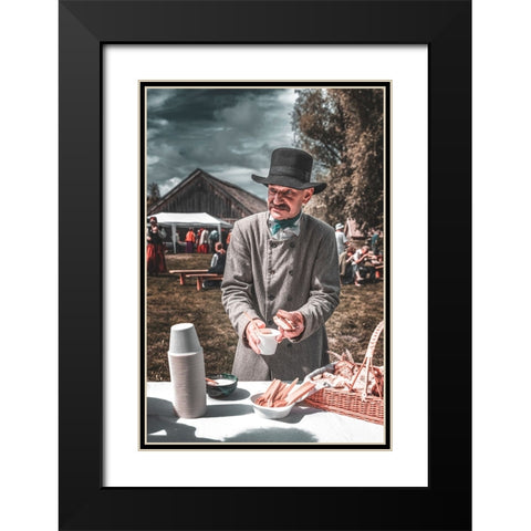 The Son Of The Nations Black Modern Wood Framed Art Print with Double Matting by Kaprano, Normunds