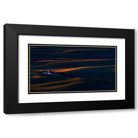 EobcÂ”D Black Modern Wood Framed Art Print with Double Matting by Fengying Long