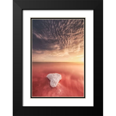 Salinas De Torrevieja-Spain Black Modern Wood Framed Art Print with Double Matting by Antonio Trivino, Jose