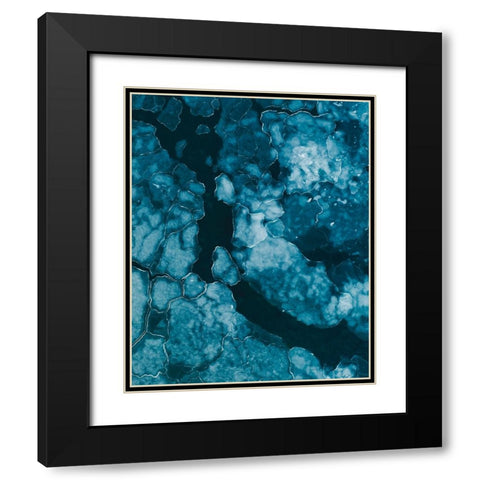 Ice Black Modern Wood Framed Art Print with Double Matting by Ziomek, Witold
