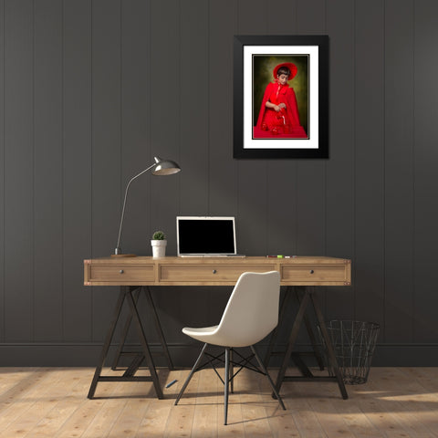 Tea Ceremony Black Modern Wood Framed Art Print with Double Matting by Chattopadhyay, Debasish