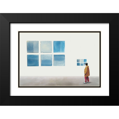 A Love For Small Things Black Modern Wood Framed Art Print with Double Matting by Vangindertael (Lagrange), Luc