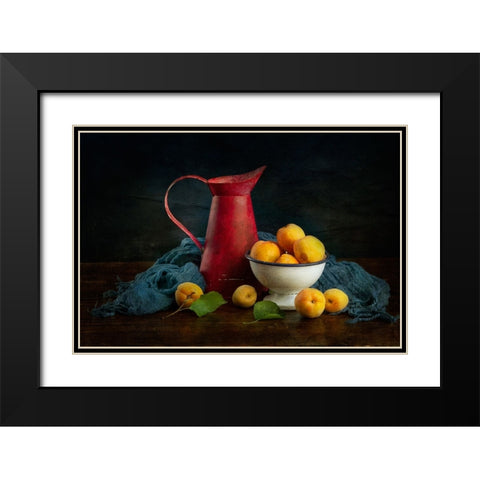Summer Fruits Black Modern Wood Framed Art Print with Double Matting by Sahin, Ramiz