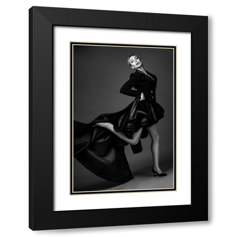 Dance... Black Modern Wood Framed Art Print with Double Matting by Behzadi Boroujeni, Amir