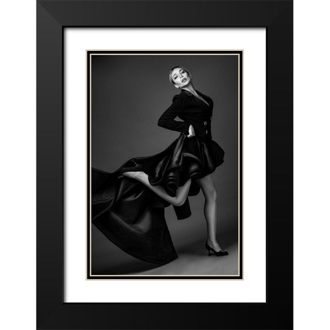 Dance... Black Modern Wood Framed Art Print with Double Matting by Behzadi Boroujeni, Amir