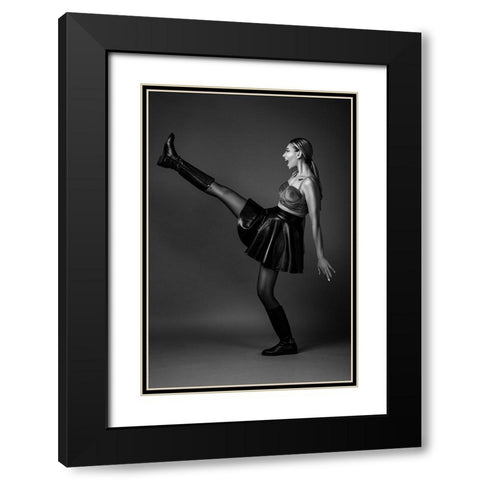 Scream! Black Modern Wood Framed Art Print with Double Matting by Behzadi Boroujeni, Amir
