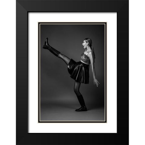 Scream! Black Modern Wood Framed Art Print with Double Matting by Behzadi Boroujeni, Amir