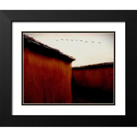 Leaving For Winter Black Modern Wood Framed Art Print with Double Matting by Thomas, Gareth