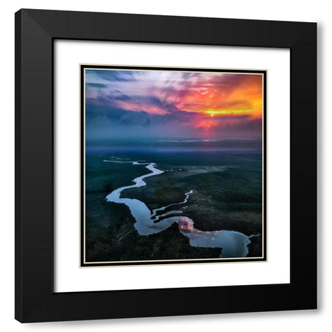 My Affectionate Beloved Black Modern Wood Framed Art Print with Double Matting by Yu, Liyun