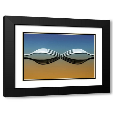 Forkart Black Modern Wood Framed Art Print with Double Matting by Zimmermann, Urs