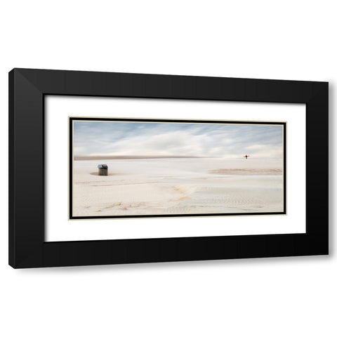 Lonely Surfer Black Modern Wood Framed Art Print with Double Matting by Claes, Gilbert