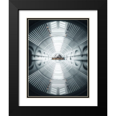 X Black Modern Wood Framed Art Print with Double Matting by George, David