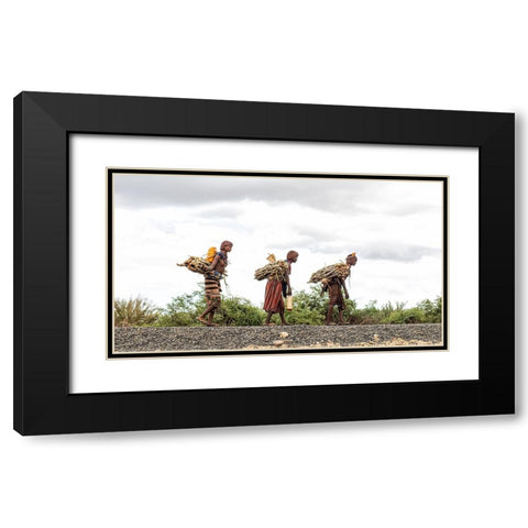 Hard Work II Black Modern Wood Framed Art Print with Double Matting by Wiener, Iris