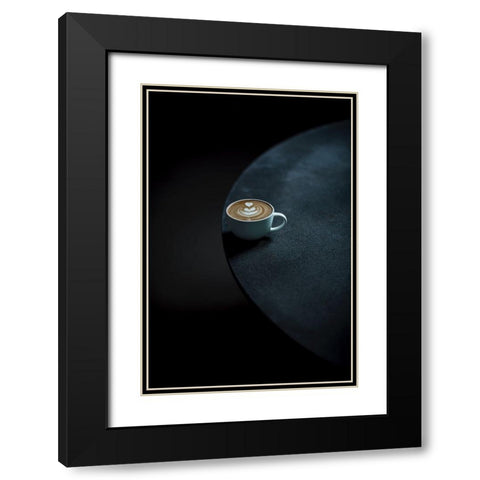 Latte Black Modern Wood Framed Art Print with Double Matting by Hamedani, Ardalan