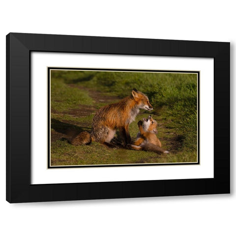 Mom Listen To Me Black Modern Wood Framed Art Print with Double Matting by Donnahom