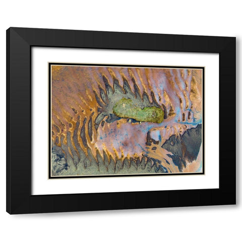 Dragon Black Modern Wood Framed Art Print with Double Matting by Kravanja, Jure