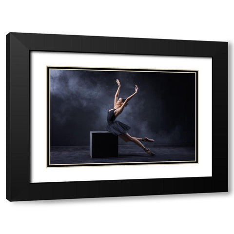 Untitled Black Modern Wood Framed Art Print with Double Matting by Suhardjo, Lisdiyanto