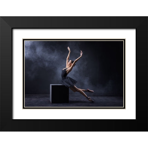 Untitled Black Modern Wood Framed Art Print with Double Matting by Suhardjo, Lisdiyanto