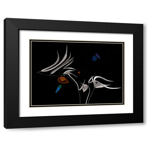 Night Concerto... Black Modern Wood Framed Art Print with Double Matting by Dufour, Thierry
