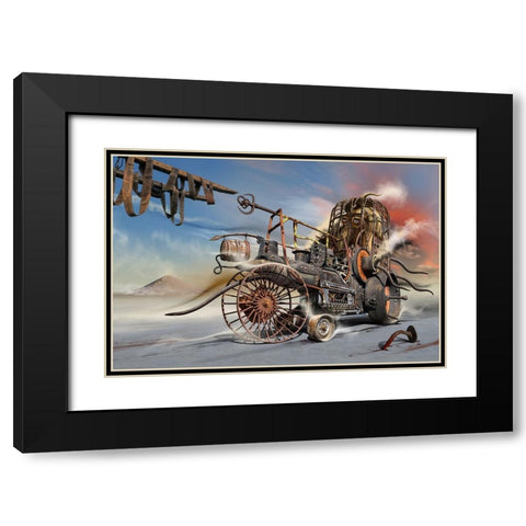 C_1504 Black Modern Wood Framed Art Print with Double Matting by Penchev, Radoslav