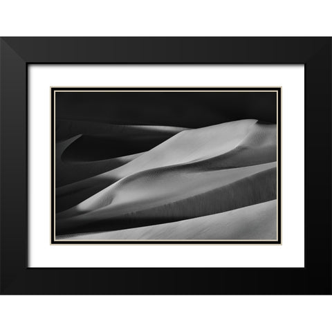 The Art Of Sand And Wind (4) Black Modern Wood Framed Art Print with Double Matting by Qiu, Jenny