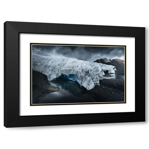 Pastoruri Glacier Black Modern Wood Framed Art Print with Double Matting by Nienartowicz, Karol