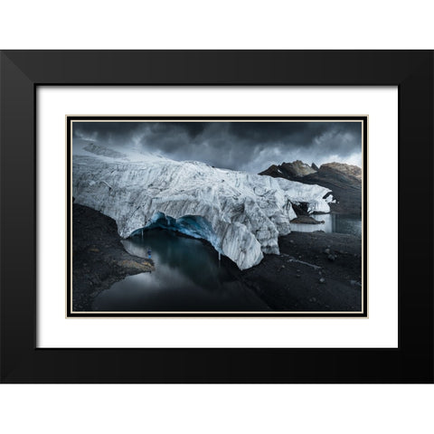 Pastoruri Glacier Black Modern Wood Framed Art Print with Double Matting by Nienartowicz, Karol