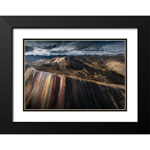 Rainbow Pancake Black Modern Wood Framed Art Print with Double Matting by Nienartowicz, Karol