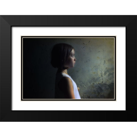 Growing Up Black Modern Wood Framed Art Print with Double Matting by Manini, Filippo