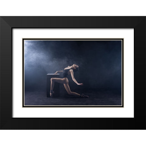 Untitled Black Modern Wood Framed Art Print with Double Matting by Suhardjo, Lisdiyanto