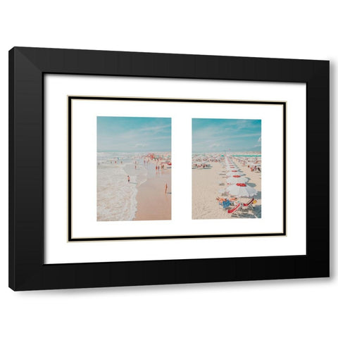 Lungomare - Diptych 5 Black Modern Wood Framed Art Print with Double Matting by Ruoli, Roberto