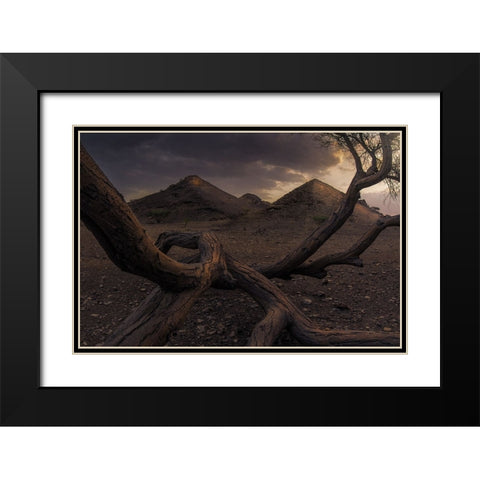Guide Me To The Light Black Modern Wood Framed Art Print with Double Matting by Sulaiman Alshehhi, Ahmed
