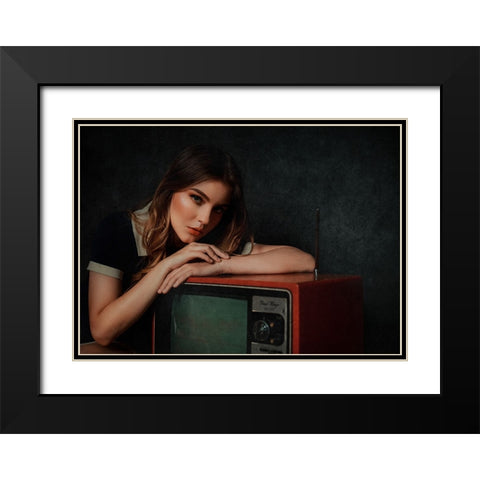 Memory Black Modern Wood Framed Art Print with Double Matting by Abdillah, Djayent