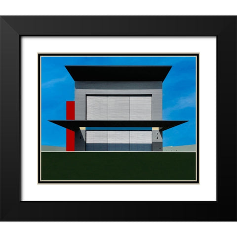 Facade - Gani Tikva-Israel Black Modern Wood Framed Art Print with Double Matting by Orbach, Arnon