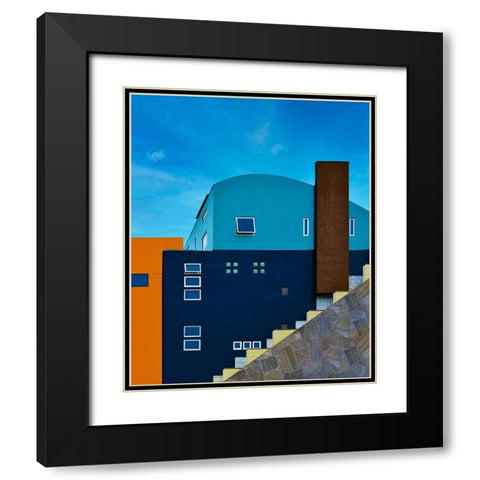 Architecture - Laurel Canyon Los Angeles California Black Modern Wood Framed Art Print with Double Matting by Orbach, Arnon