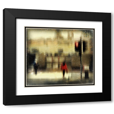 Street Black Modern Wood Framed Art Print with Double Matting by Lammakmak