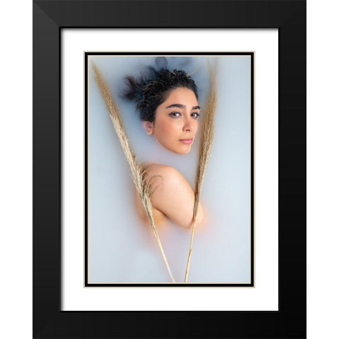 Untitled Black Modern Wood Framed Art Print with Double Matting by Sedaghi, Hooman