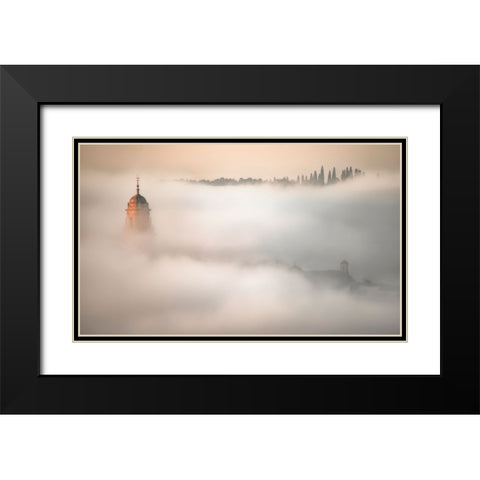 Entre La Luz Y La Niebla... Black Modern Wood Framed Art Print with Double Matting by Luis Seco, Juan