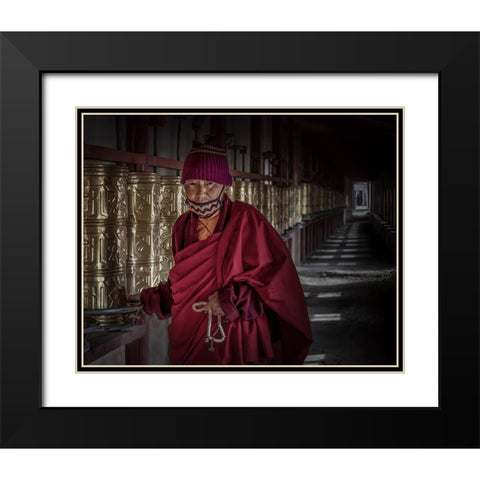 The Power Of Faith Black Modern Wood Framed Art Print with Double Matting by Yu Wu, Irene