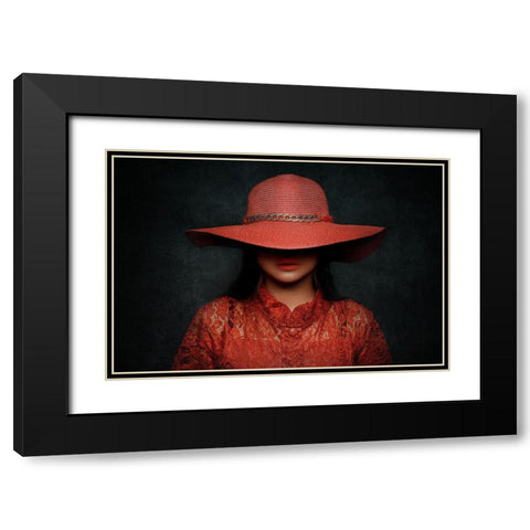 Ketutupan Black Modern Wood Framed Art Print with Double Matting by Abdillah, Djayent